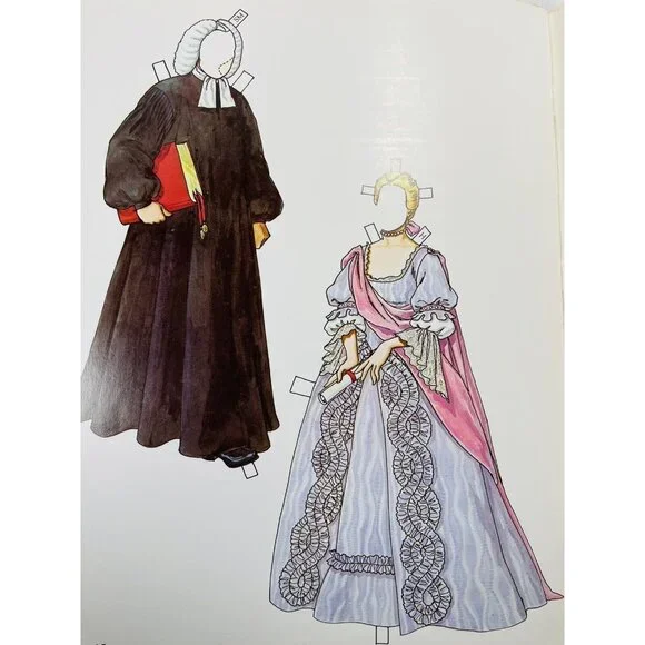 American Family of the Colonial Era  Kids Paper Dolls Tom Tierney UNCUT Vintage - Picture 12 of 12